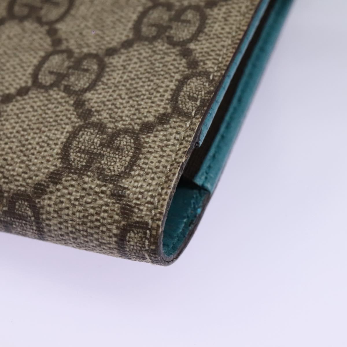 GUCCI GG Supreme Pouch PVC Leather Beige 125848 Auth 113564 | eBay