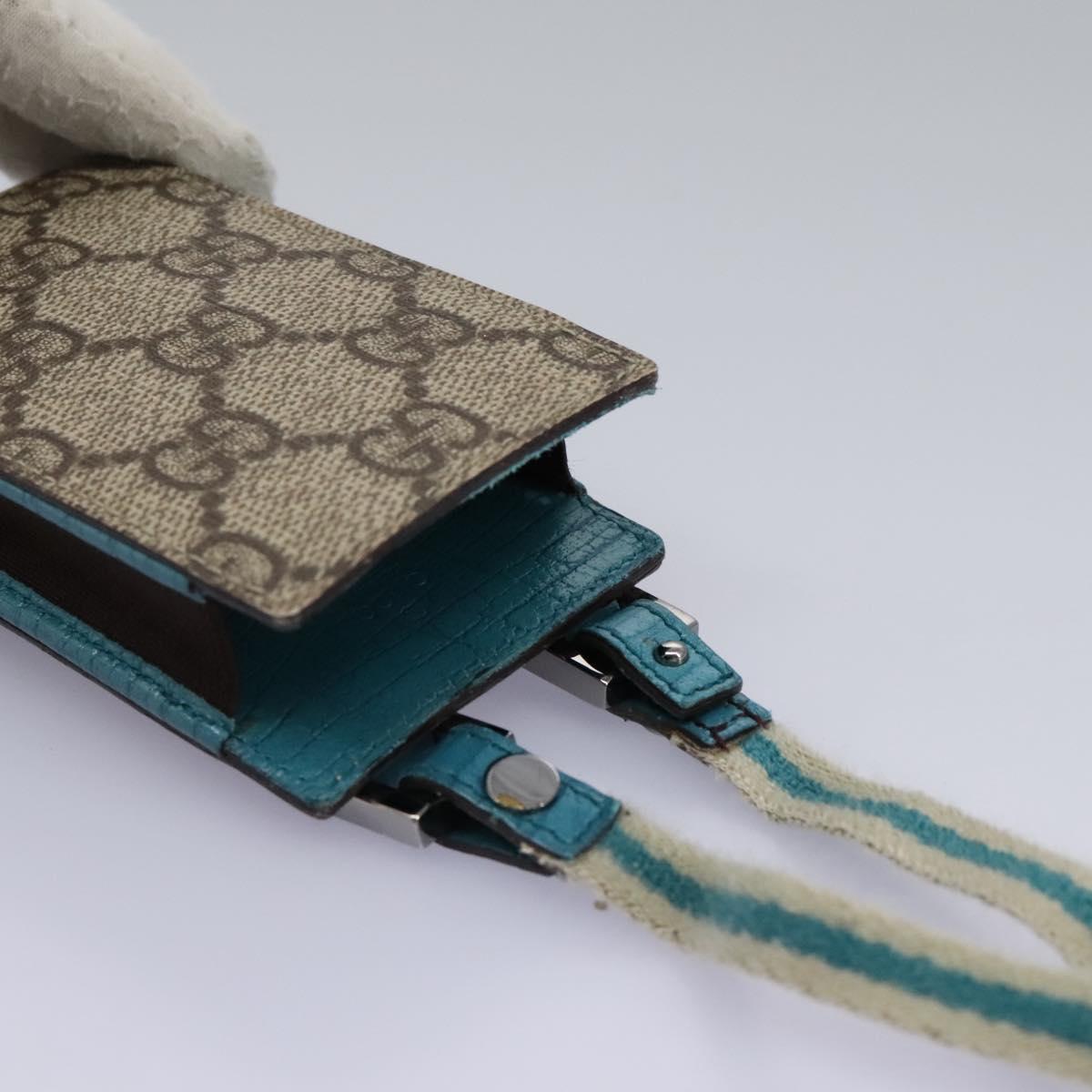 GUCCI GG Supreme Pouch PVC Leather Beige 125848 Auth 113564 | eBay