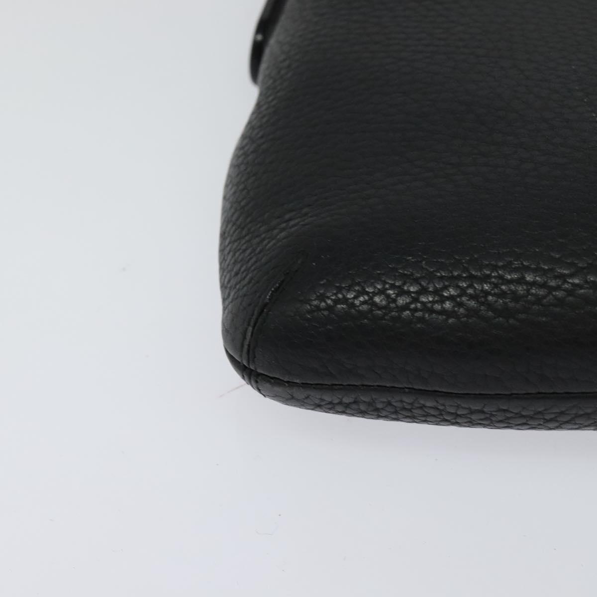 LOEWE Shoulder Bag Leather Black Auth 114108 | eBay