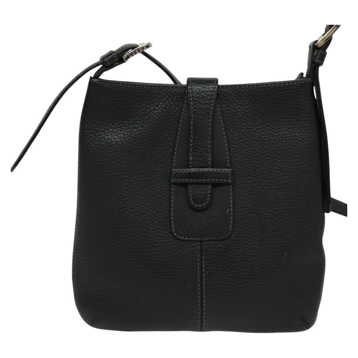 バッグ・カバンその他 LOEWE Women Bags 302 74NM15 1100 Black LOEWE Shoulder Bag Leather Black Auth 114108 | eBay