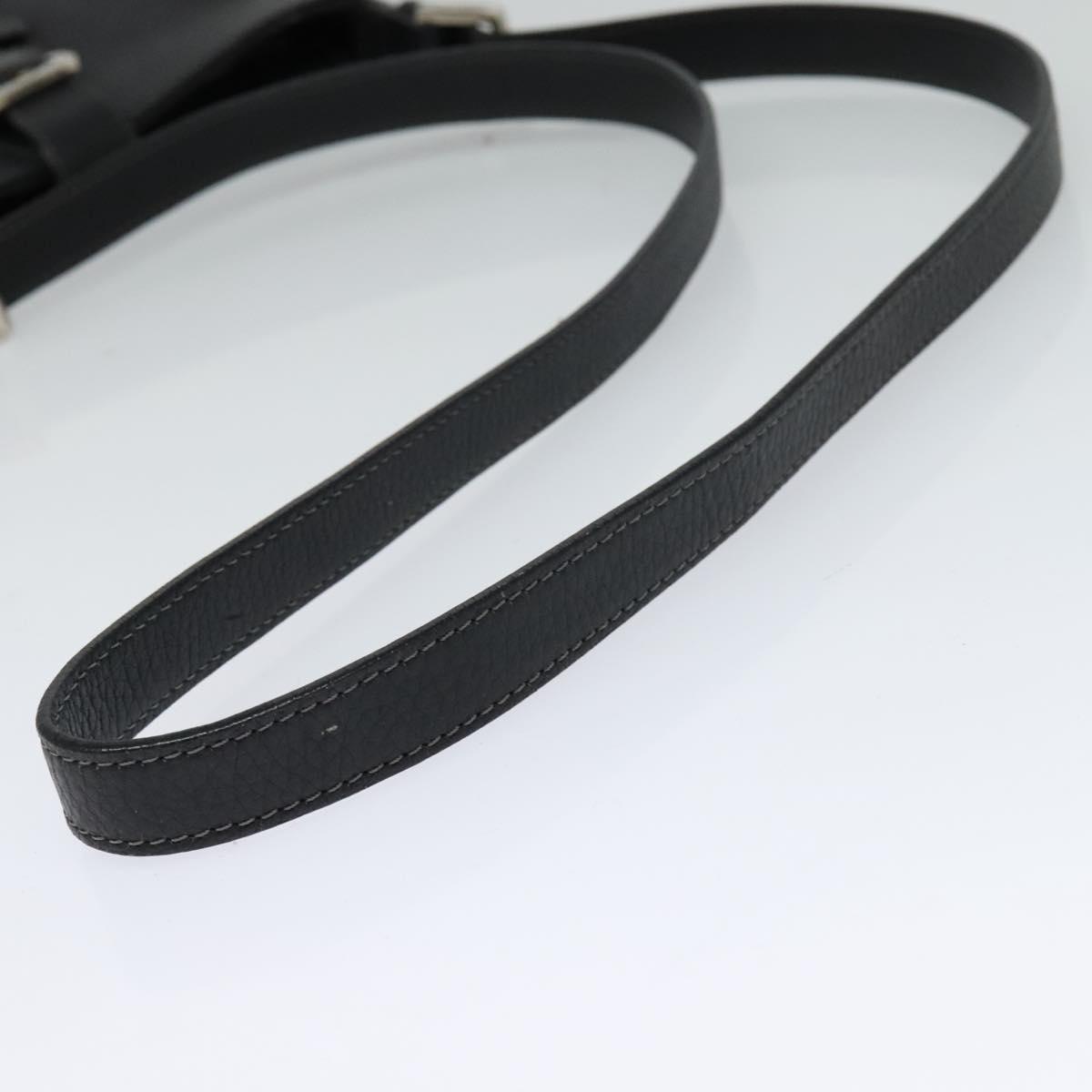 LOEWE Shoulder Bag Leather Black Auth 114108 | eBay