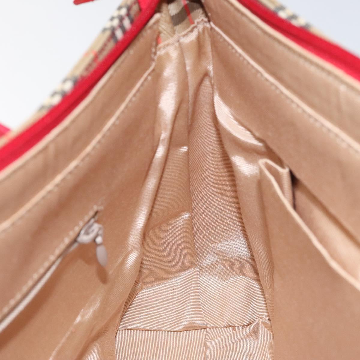BURBERRY Nova Check Hand Bag Canvas Beige Auth 114246 | eBay