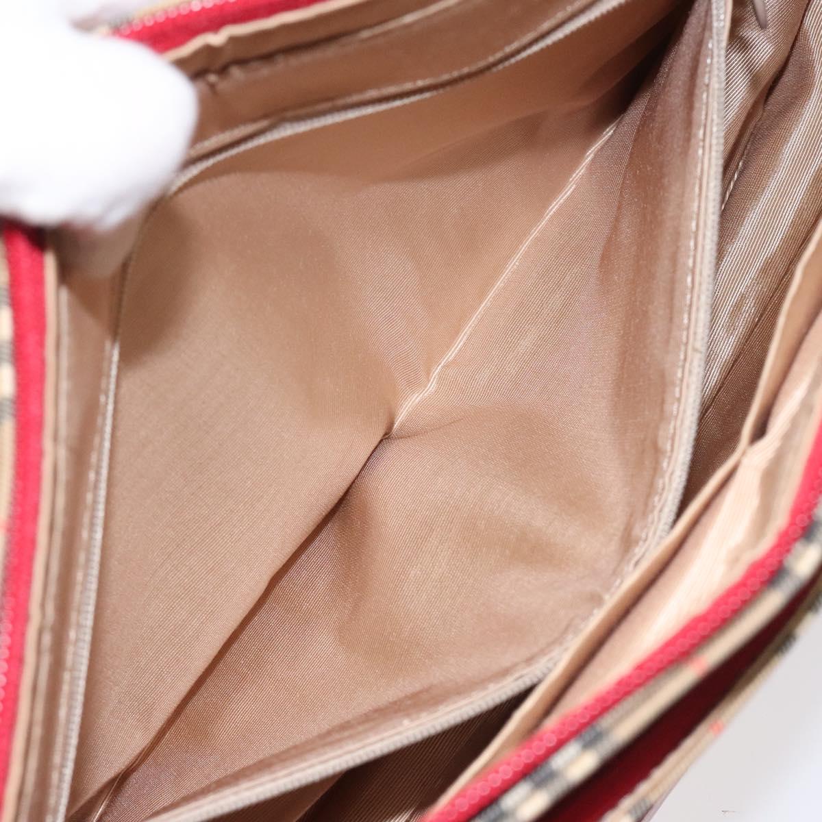 みに BURBERRY Nova Check Hand Bag Canvas Beige Auth 114246 | eBay