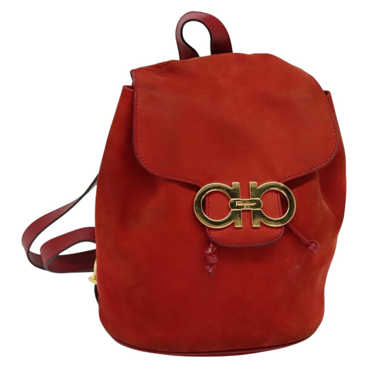 Ferragamo suede backpack Backpack Salvatore Ferragamo Purple in Suede - 35447344 main image 4