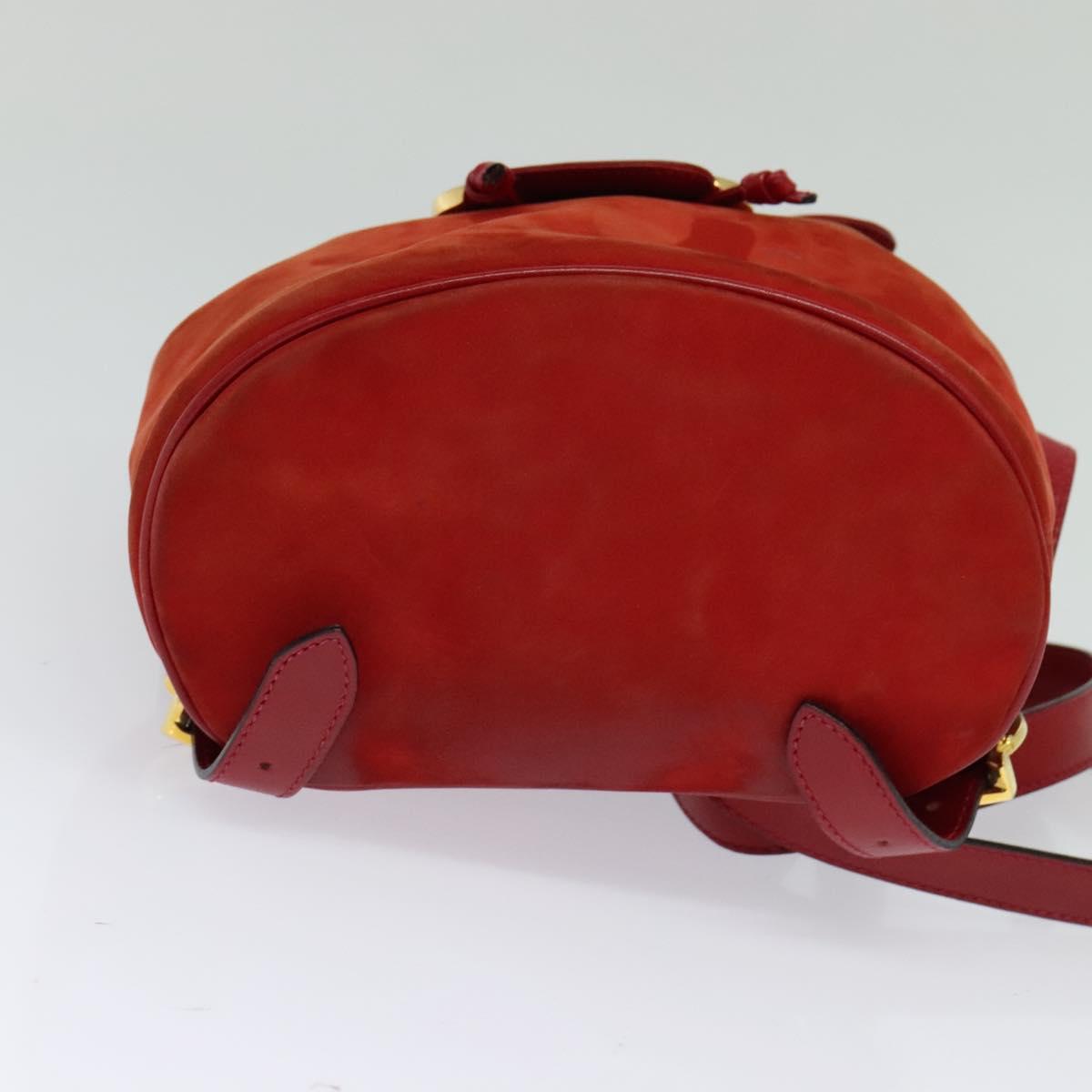 Salvatore Ferragamo Backpack Suede Red Auth 114655 | eBay display picture 1