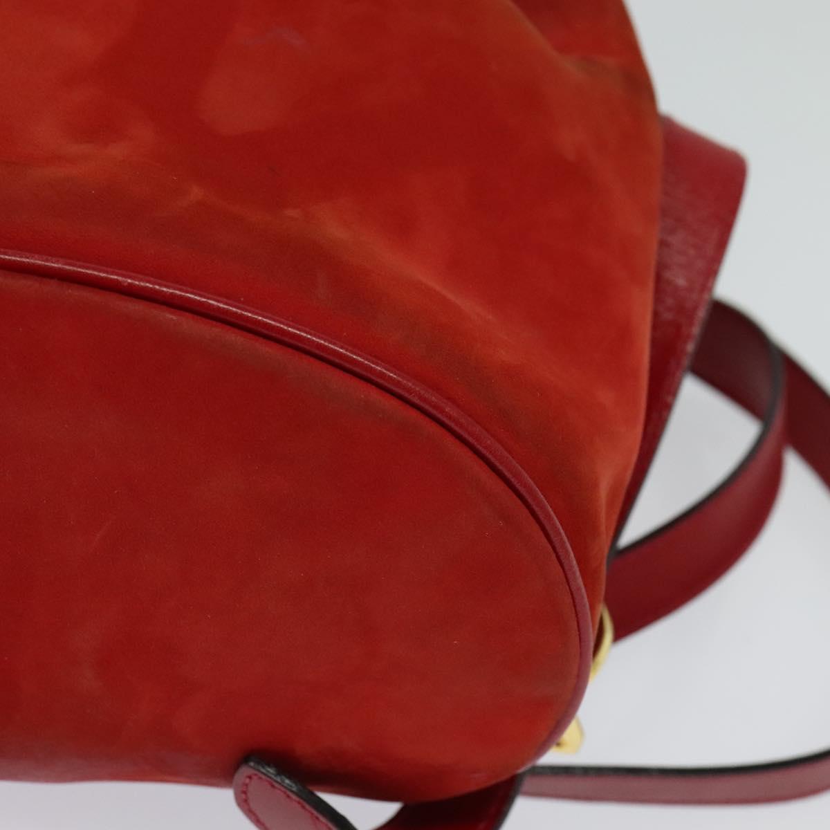 Salvatore Ferragamo Backpack Suede Red Auth 114655 Salvatore Ferragamo Backpack Suede Red Auth 114655 | eBay main image 2