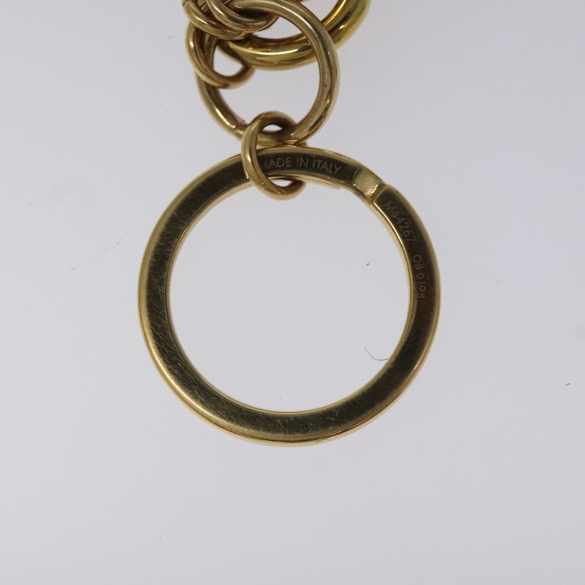 LOUIS VUITTON Monogram Flower Charm metal Gold M64267 LV