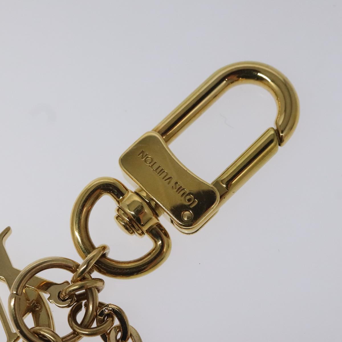 LOUIS VUITTON Monogram Flower Charm metal Gold M64267 LV