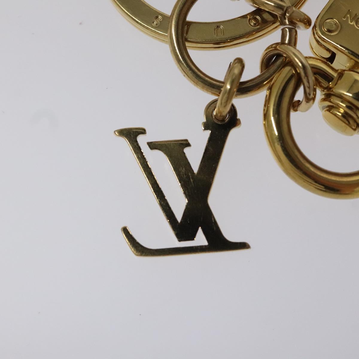 Louis Vuitton ゴールド ロゴチャーム LOUIS VUITTON Monogram Flower Charm metal Gold M64267 LV