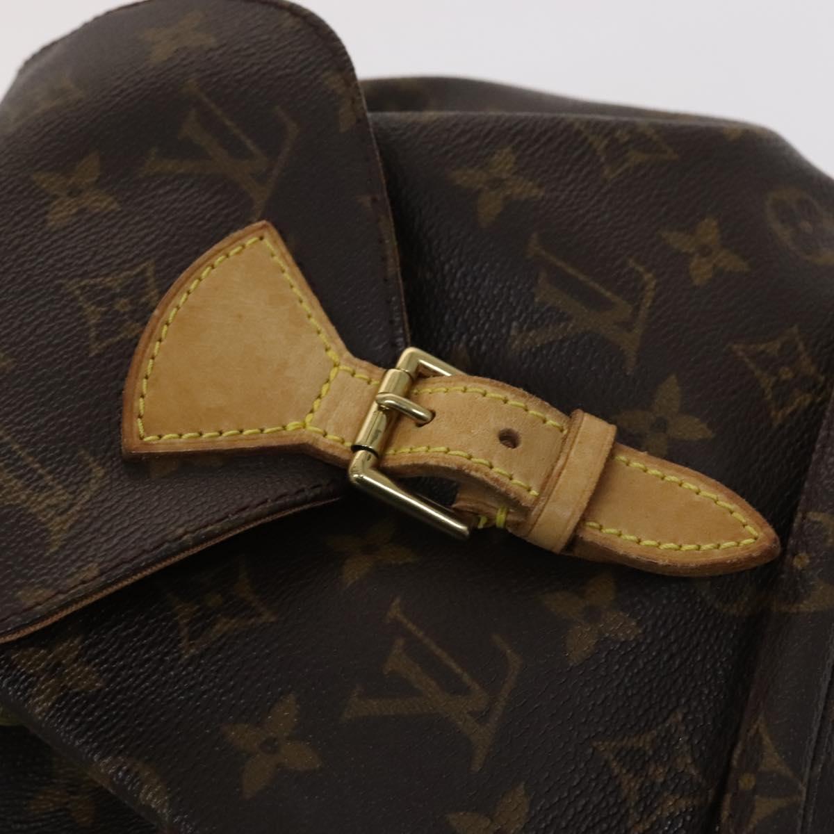 LOUIS VUITTON Monogram Montsouris MM Backpack M51136 LV Auth 