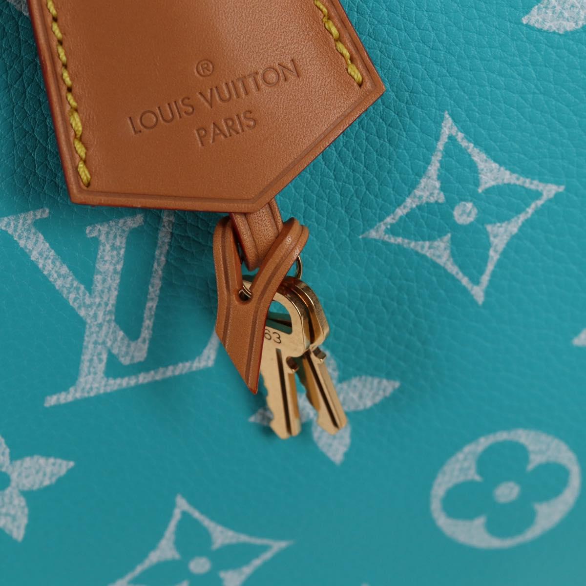 LOUIS VUITTON Speedy P9 Bandouliere 40 Bag Turquoise Blue M11563