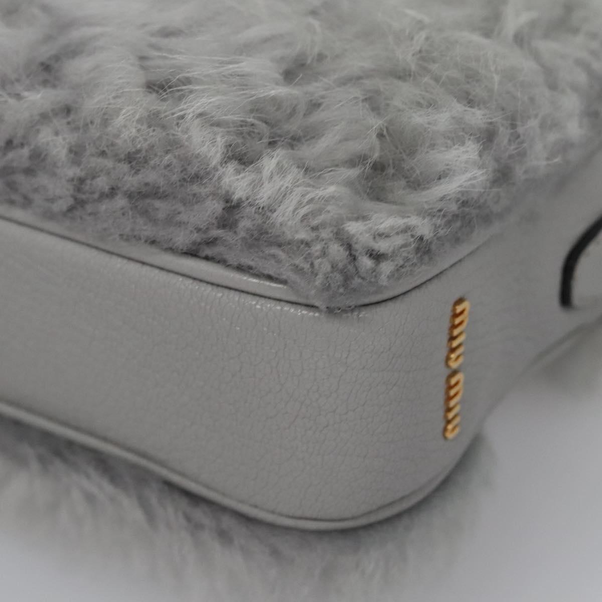 バッグ umi Miu Miu Shoulder Bag Gray Auth 115374AM | eBay