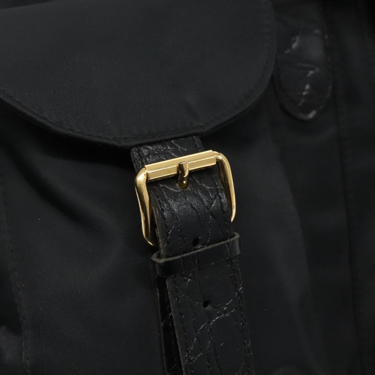 Gianni Versace Backpack Nylon Black Auth 115404 | eBay display picture 2
