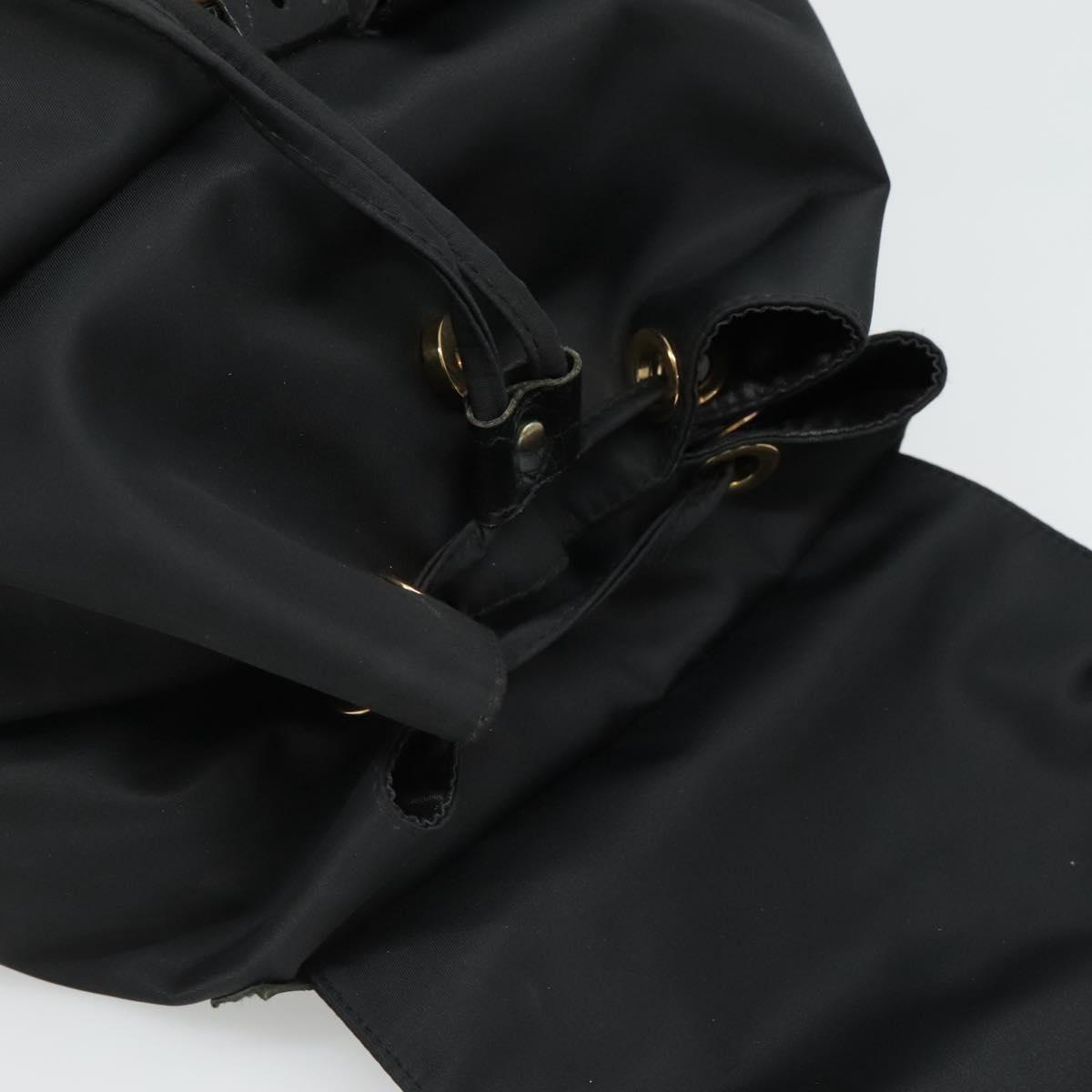 Gianni Versace Backpack Nylon Black Auth 115404 | eBay