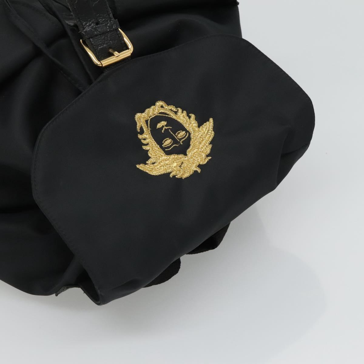 Gianni Versace Backpack Nylon Black Auth 115404 | eBay display picture 1