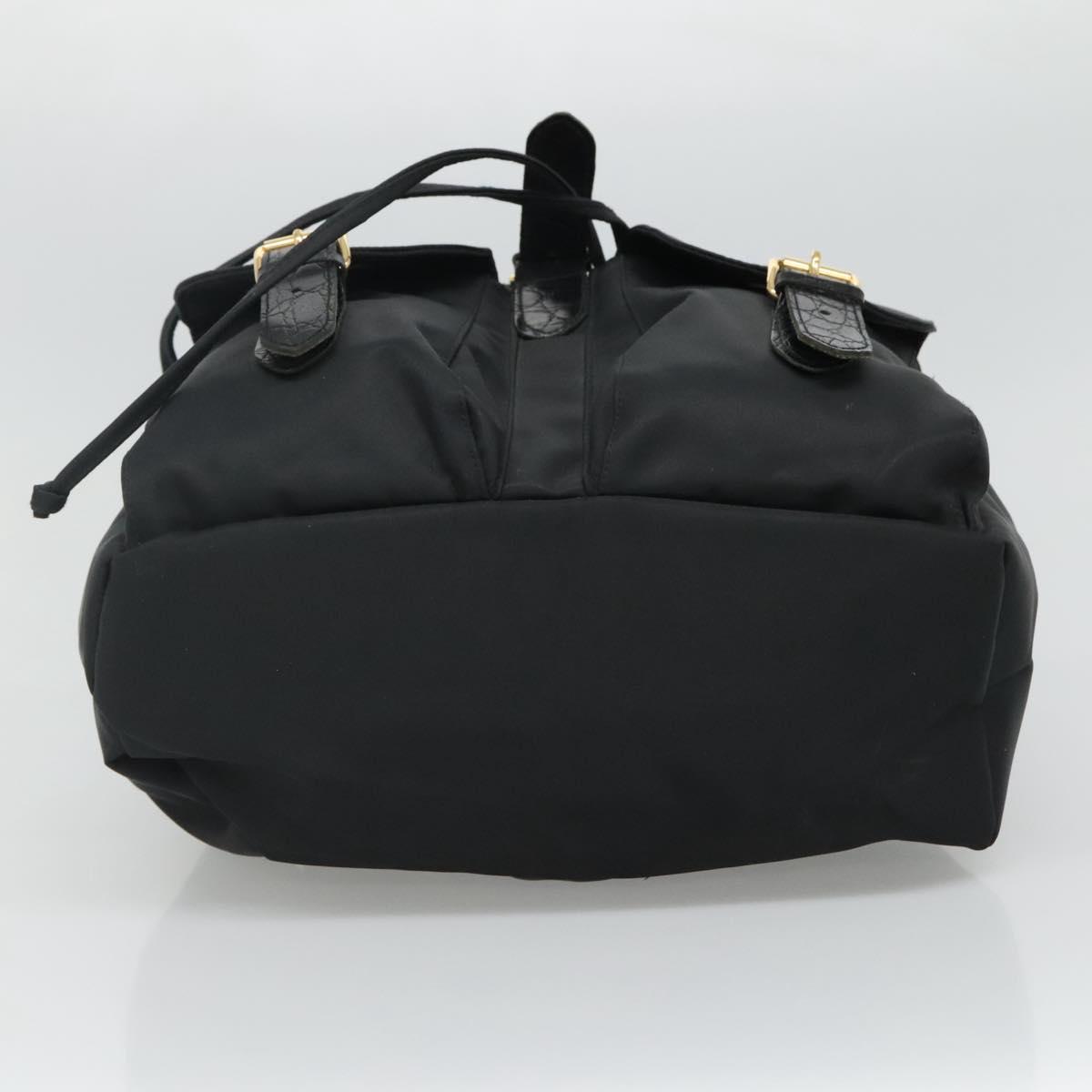 Gianni Versace Backpack Nylon Black Auth 115404 | eBay display picture 3