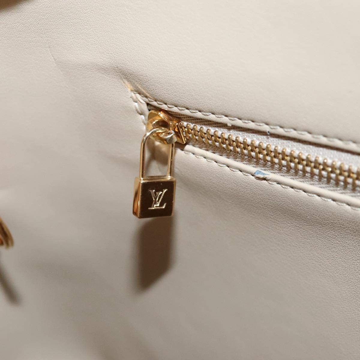 LOUIS VUITTON Monogram Vernis Houston Hand Bag Beige M91004  display picture 1