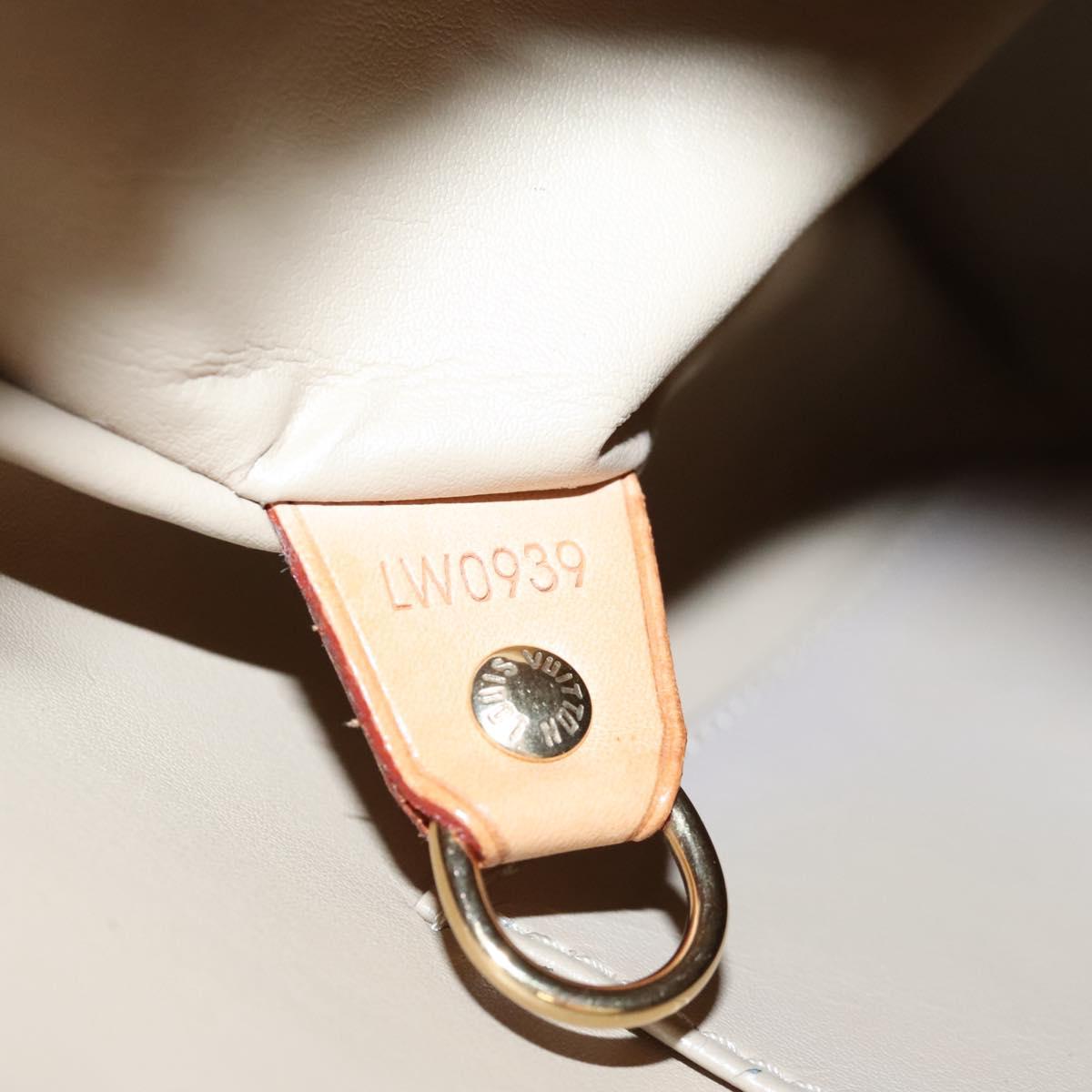 LOUIS VUITTON Monogram Vernis Houston Hand Bag Beige M91004  display picture 1