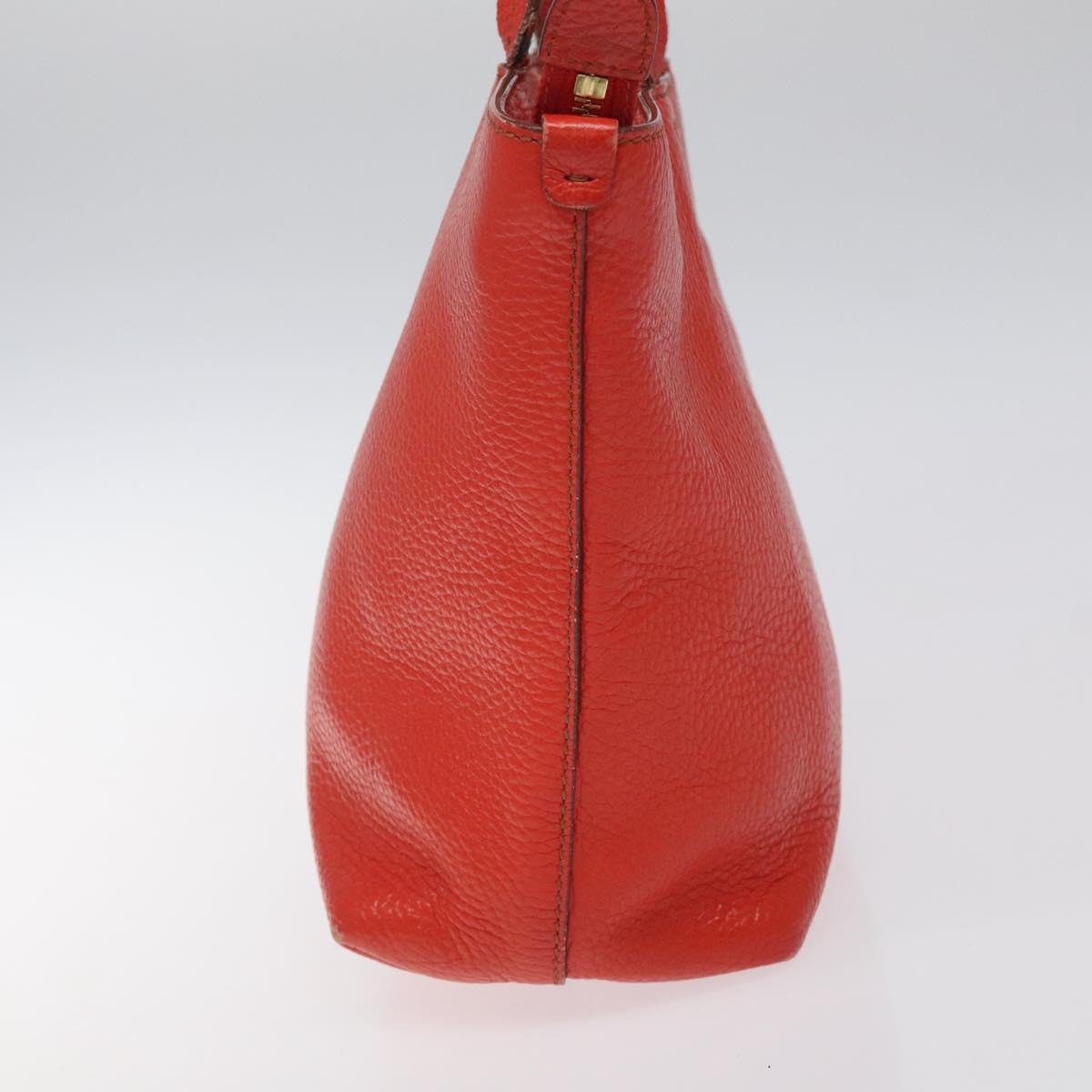 Salvatore Ferragamo Tote Bag Leather Red Gold Auth 116613 | eBay