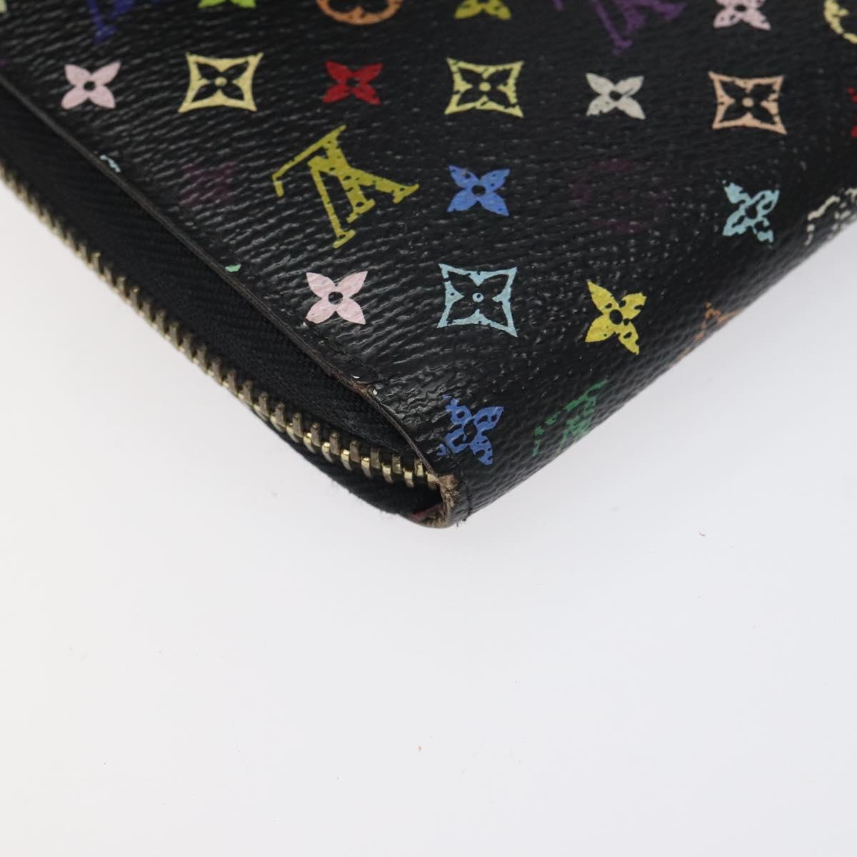 Louis Vuitton 財布 LOUIS VUITTON Monogram Multicolor Zippy Wallet Long Black