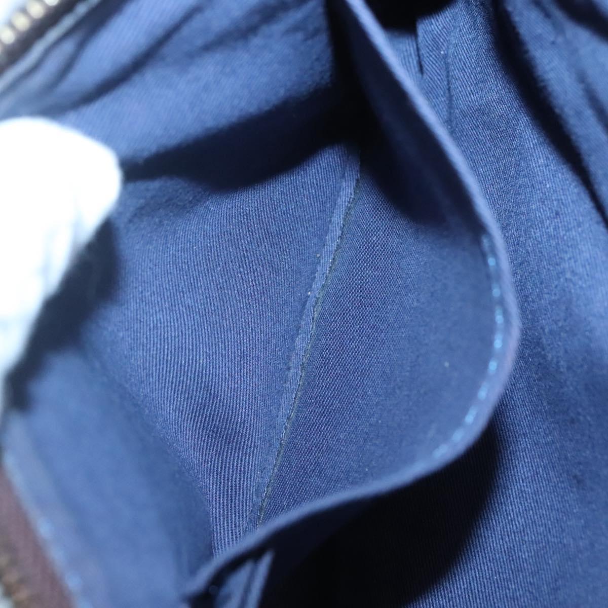 BURBERRY Nova Check Blue Label Shoulder Bag Canvas 2way Blue Auth