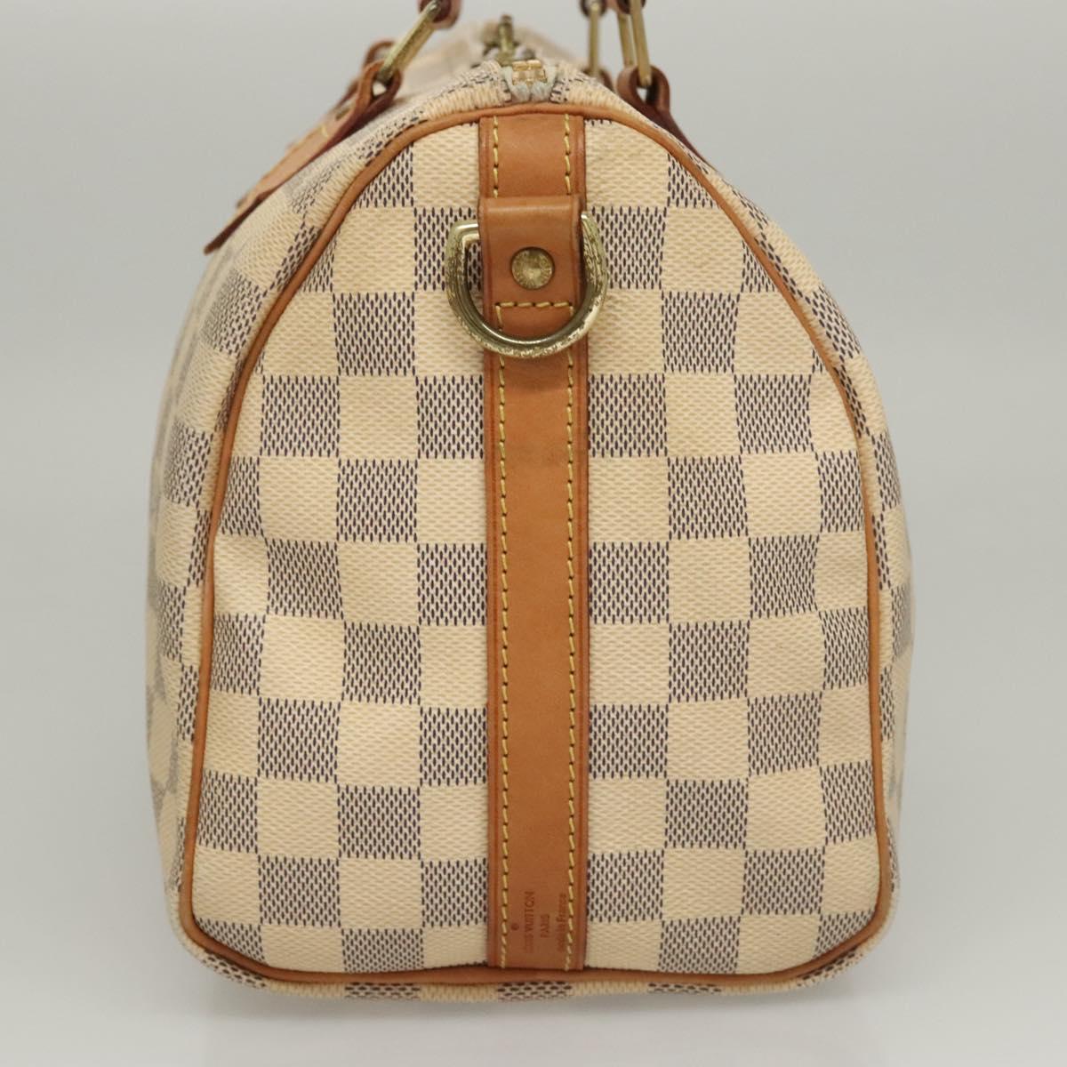 バッグ LV SPEEDY 25 Damier Azur LOUIS VUITTON Speedy 25 Bandouliere Damier Azur Satchel Bag