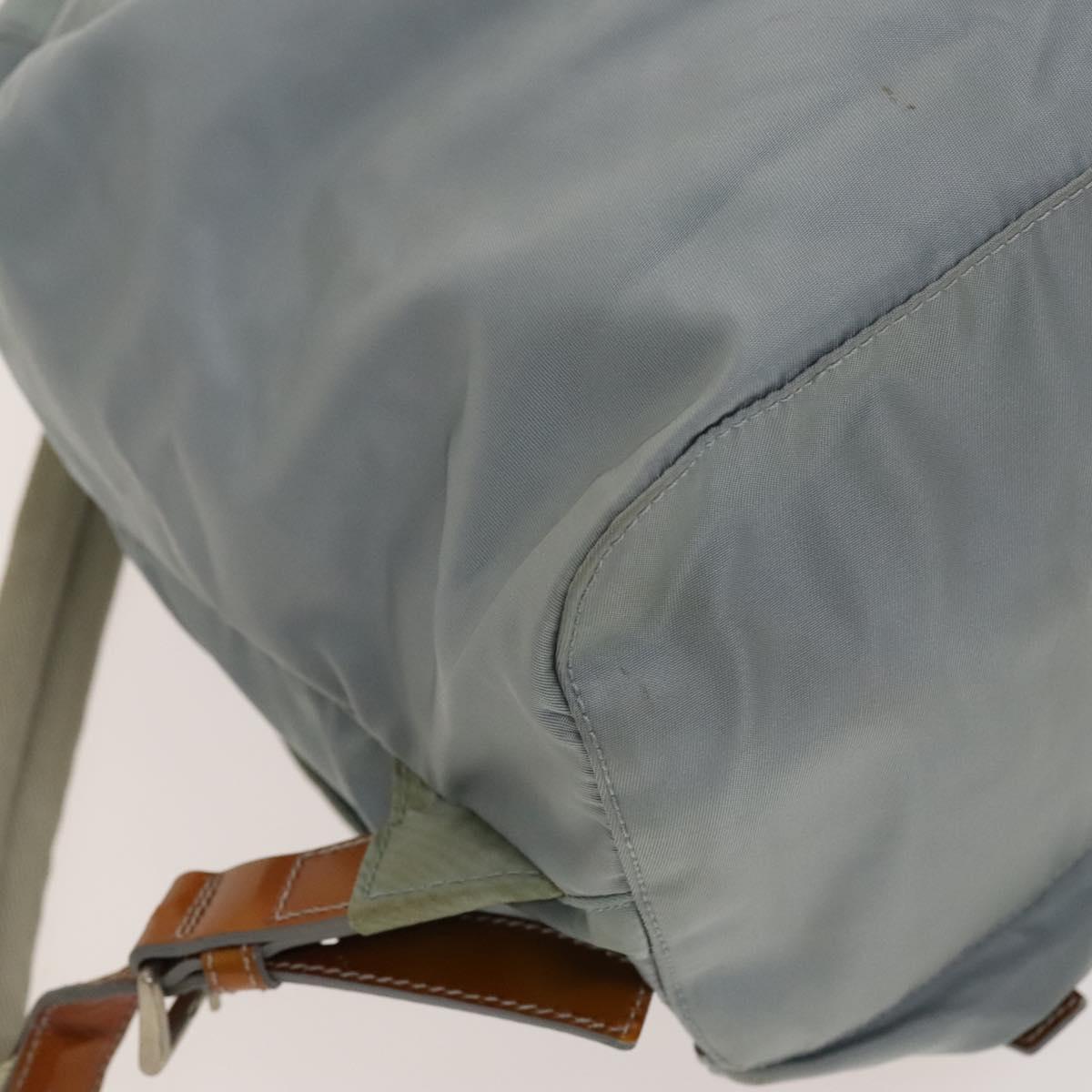 PRADA Backpack Nylon Light Blue Silver Auth 118295 | eBay display picture 3