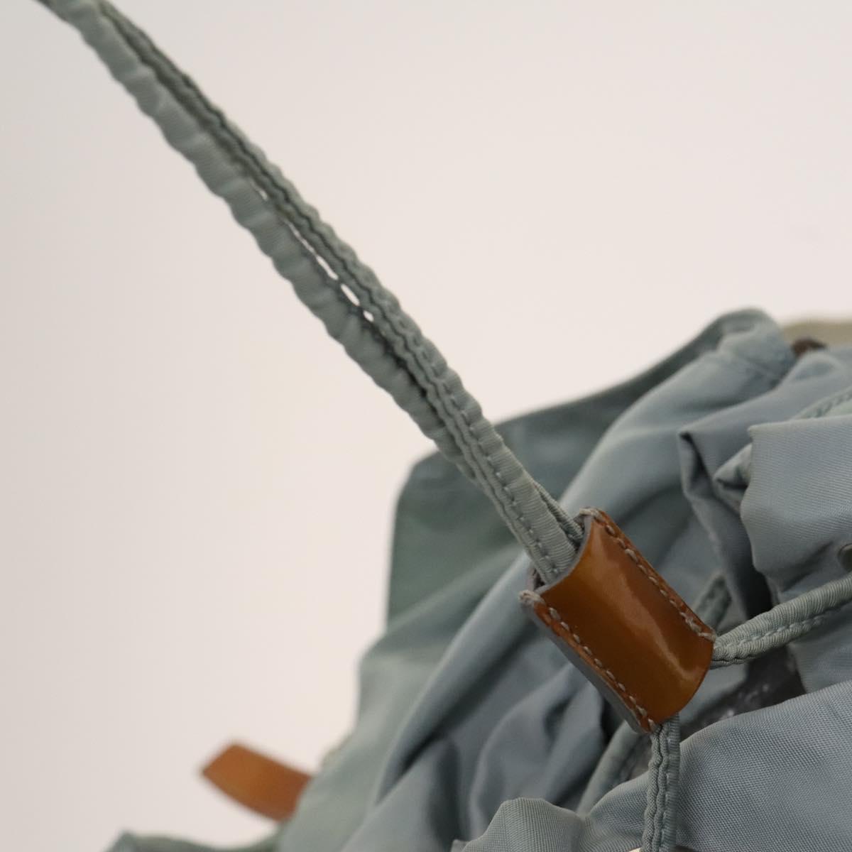 PRADA Backpack Nylon Light Blue Silver Auth 118295 PRADA Backpack Nylon Light Blue Silver Auth 118295 | eBay main image 3
