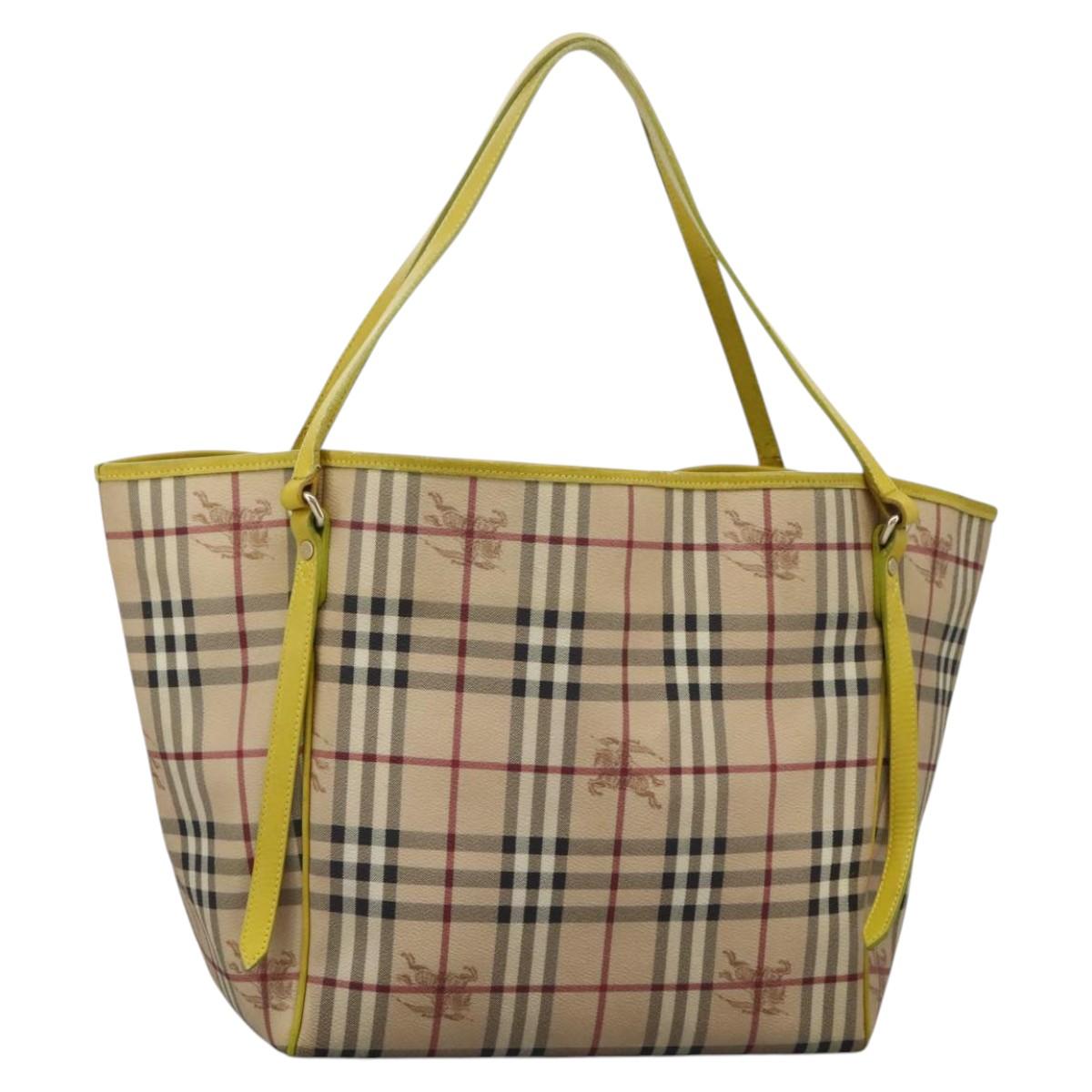 バッグ BURBERRY NovaCheck Tote Bag Canvas Beige Burberry London Nova Check Tote Bag Handbag Canvas Cotton color