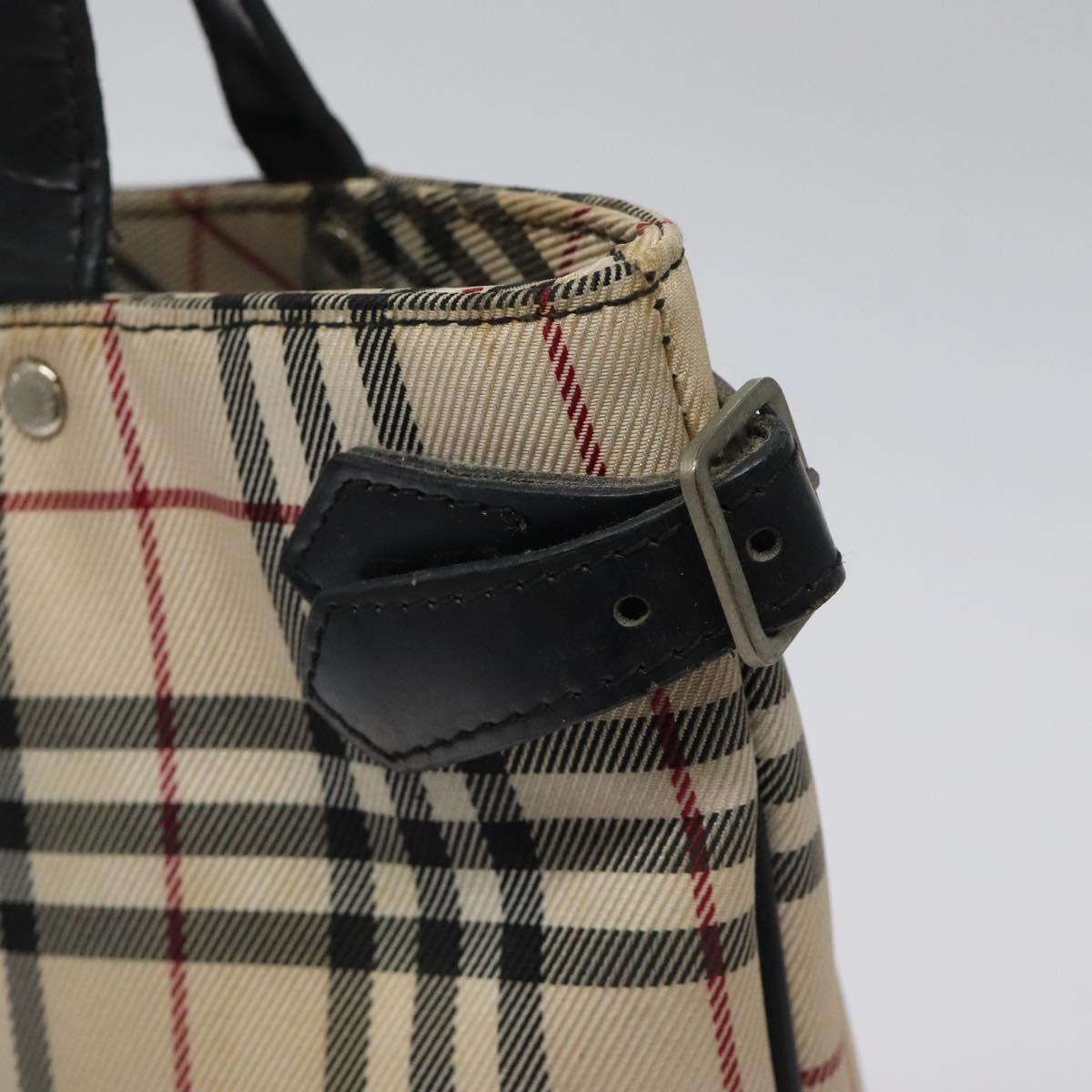 バッグ BURBERRY Tote Bag Nova Check Canvas Burberry Tote Top Zipped Bag House Nova Check PVC Canvas