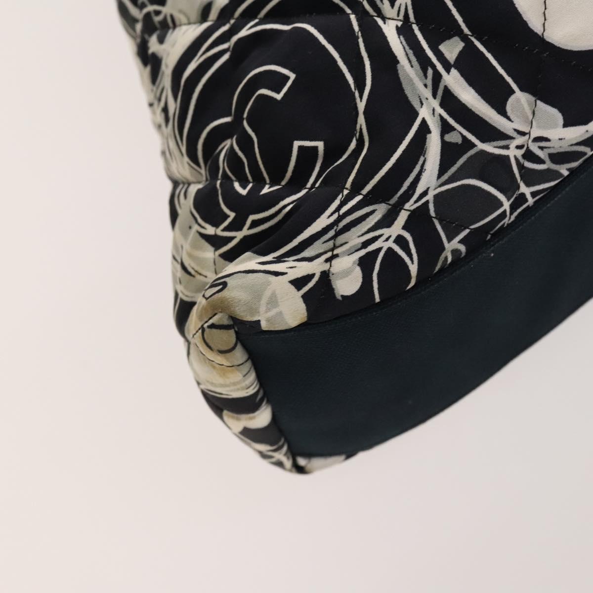 リ CHANEL Matelasse Chain Shoulder Bag Silk Black Silver CC Auth
