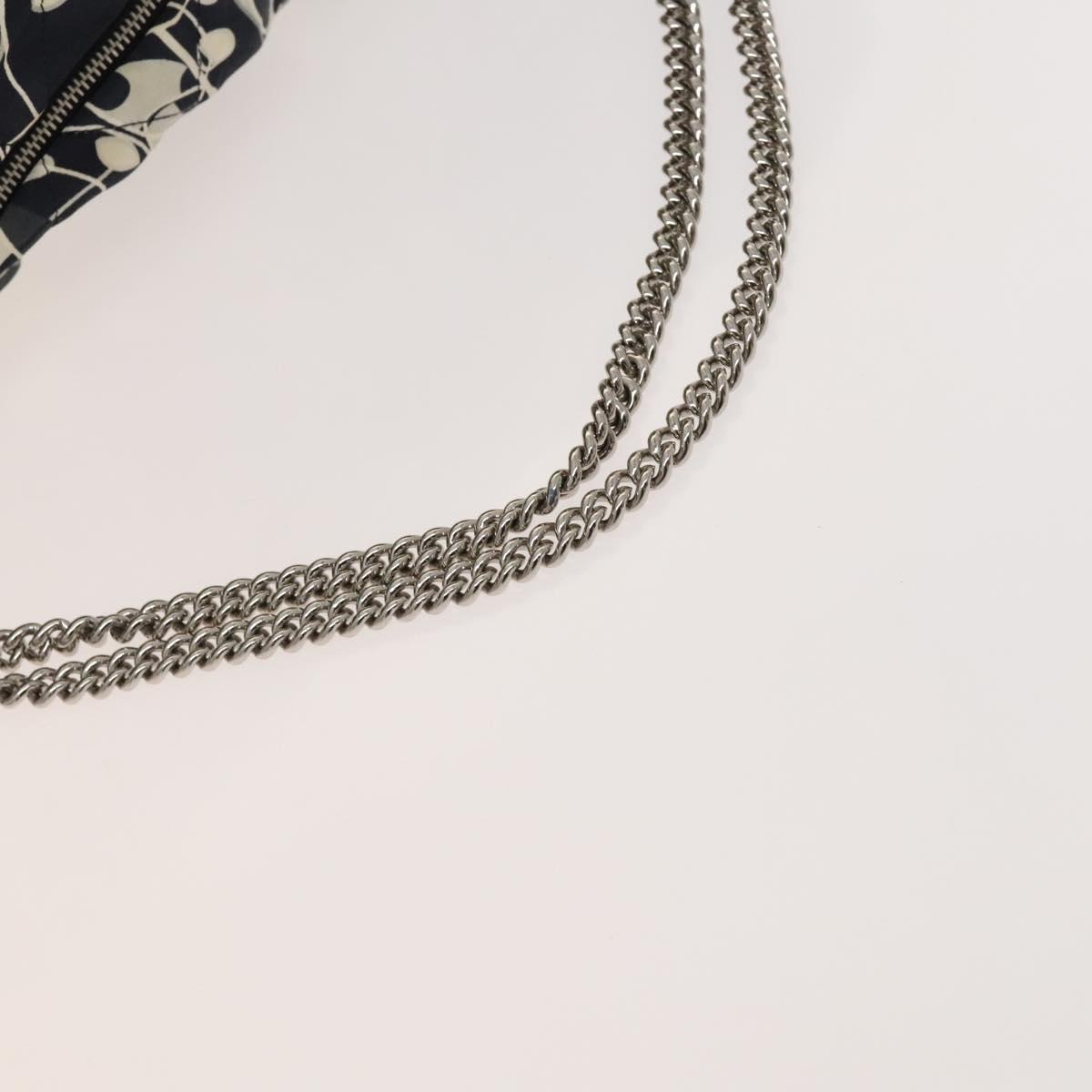 リ CHANEL Matelasse Chain Shoulder Bag Silk Black Silver CC Auth