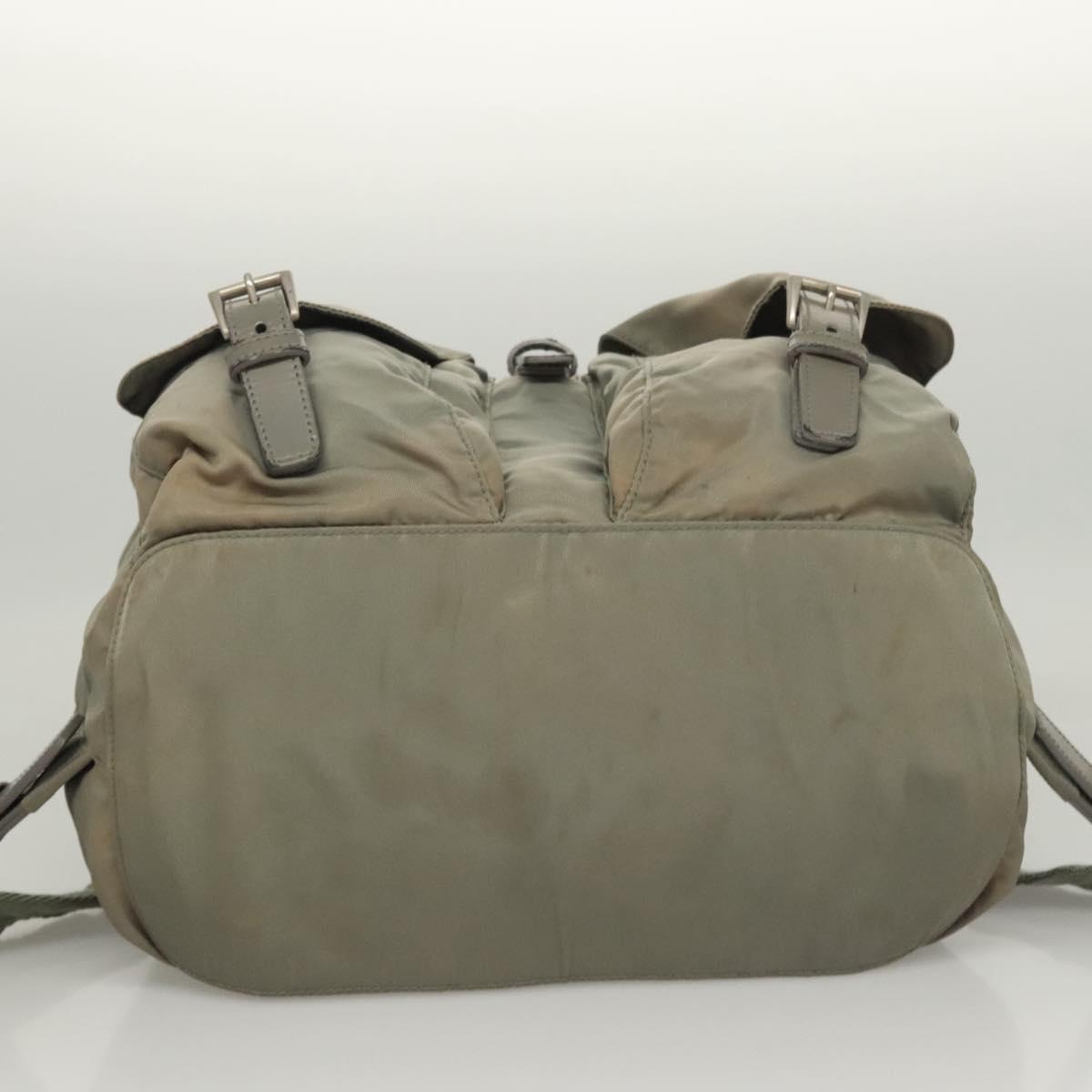 PRADA Backpack Nylon Green Auth 121476 | eBay display picture 2