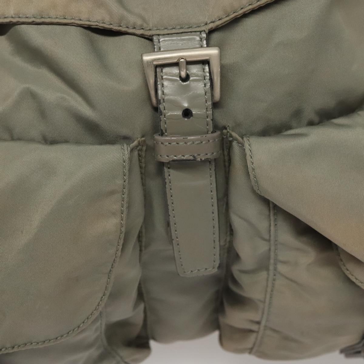 PRADA Backpack Nylon Green Auth 121476 PRADA Backpack Nylon Green Auth 121476 | eBay main image 4