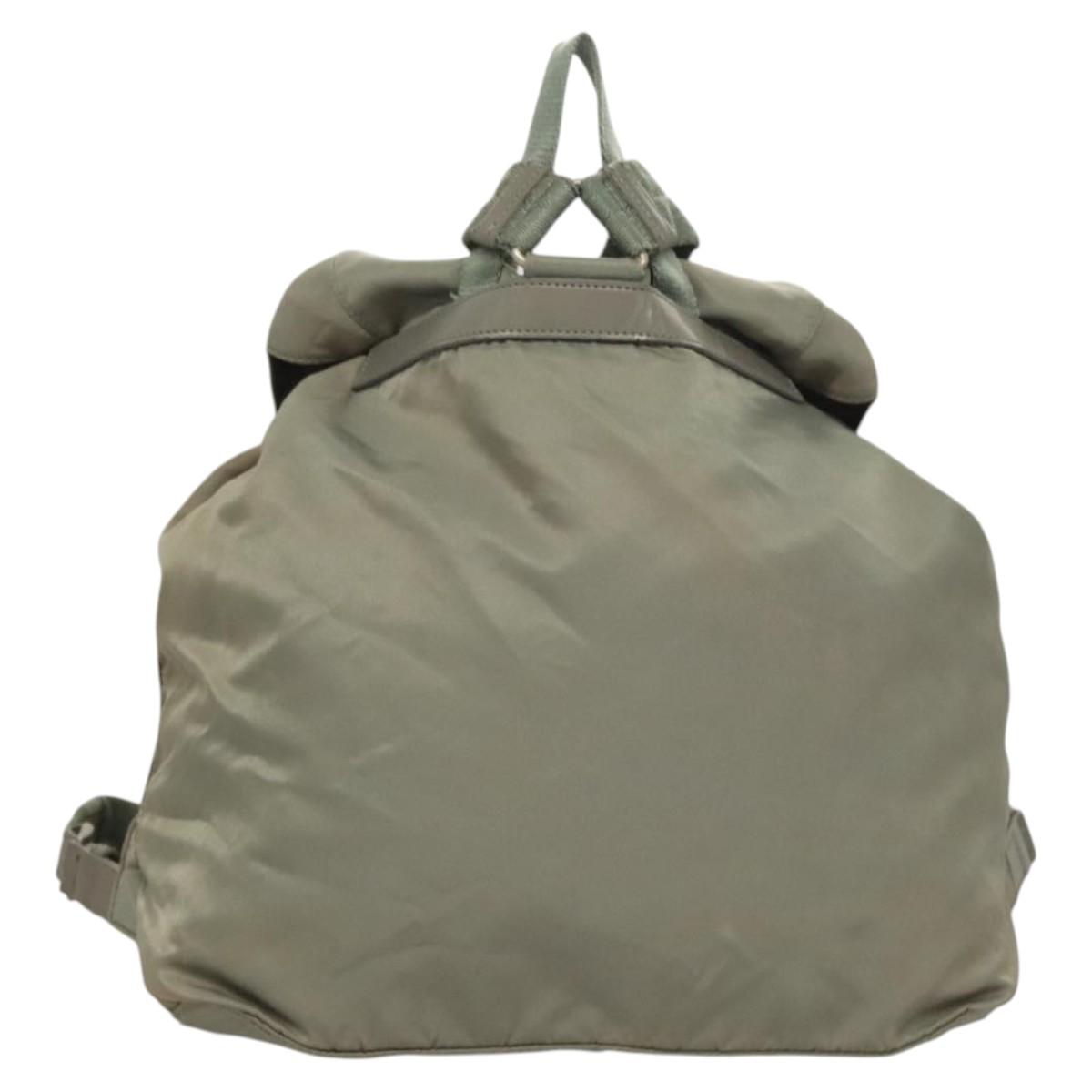 PRADA Backpack Nylon Green Auth 121476 | eBay
