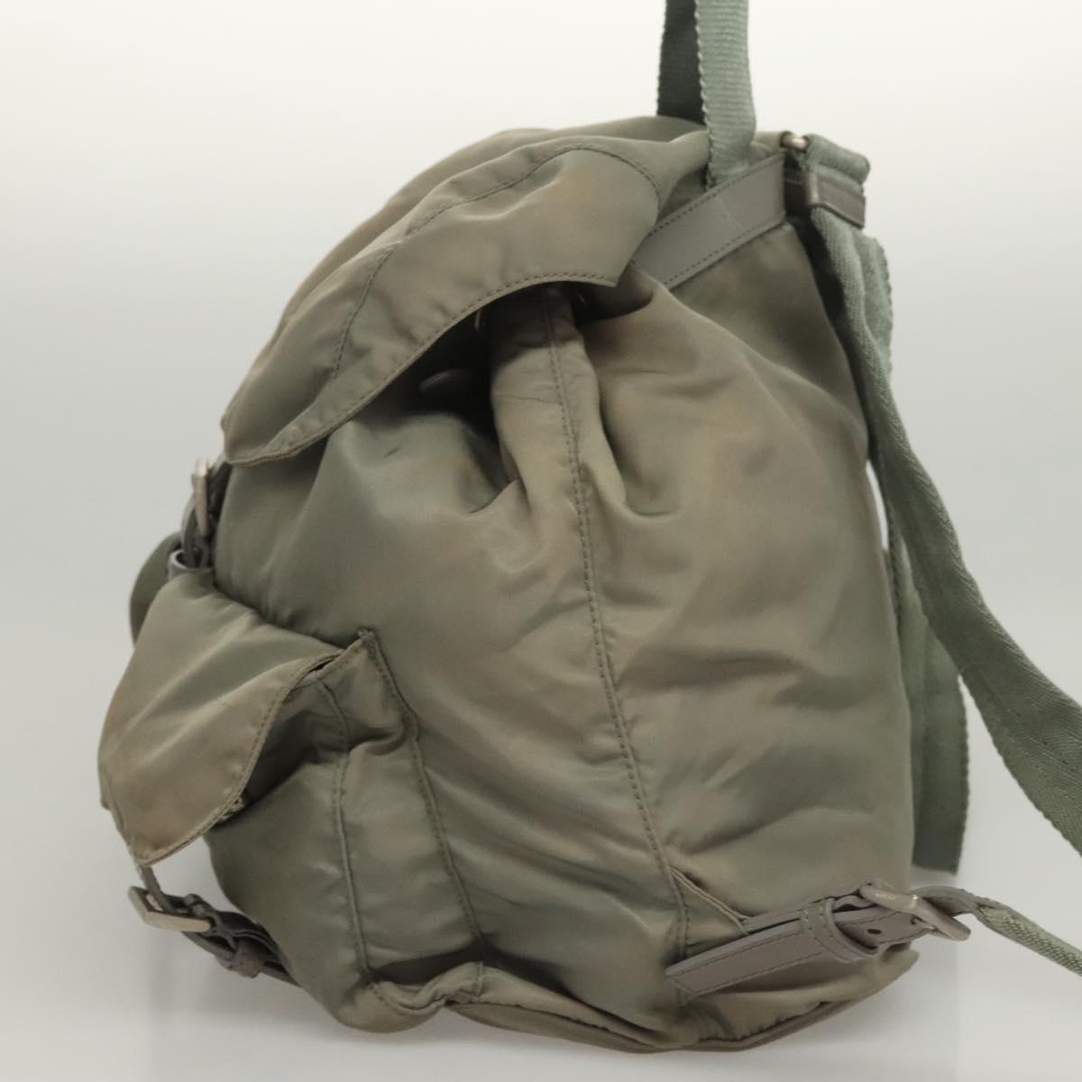 PRADA Backpack Nylon Green Auth 121476 | eBay display picture 1