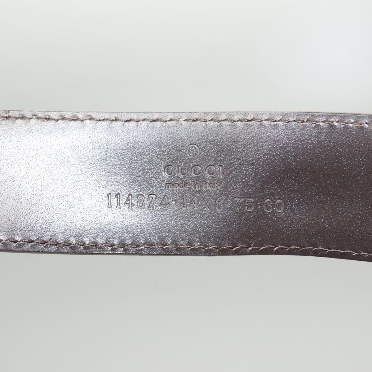 GUCCI GG Canvas Interlocking Belt 33.5