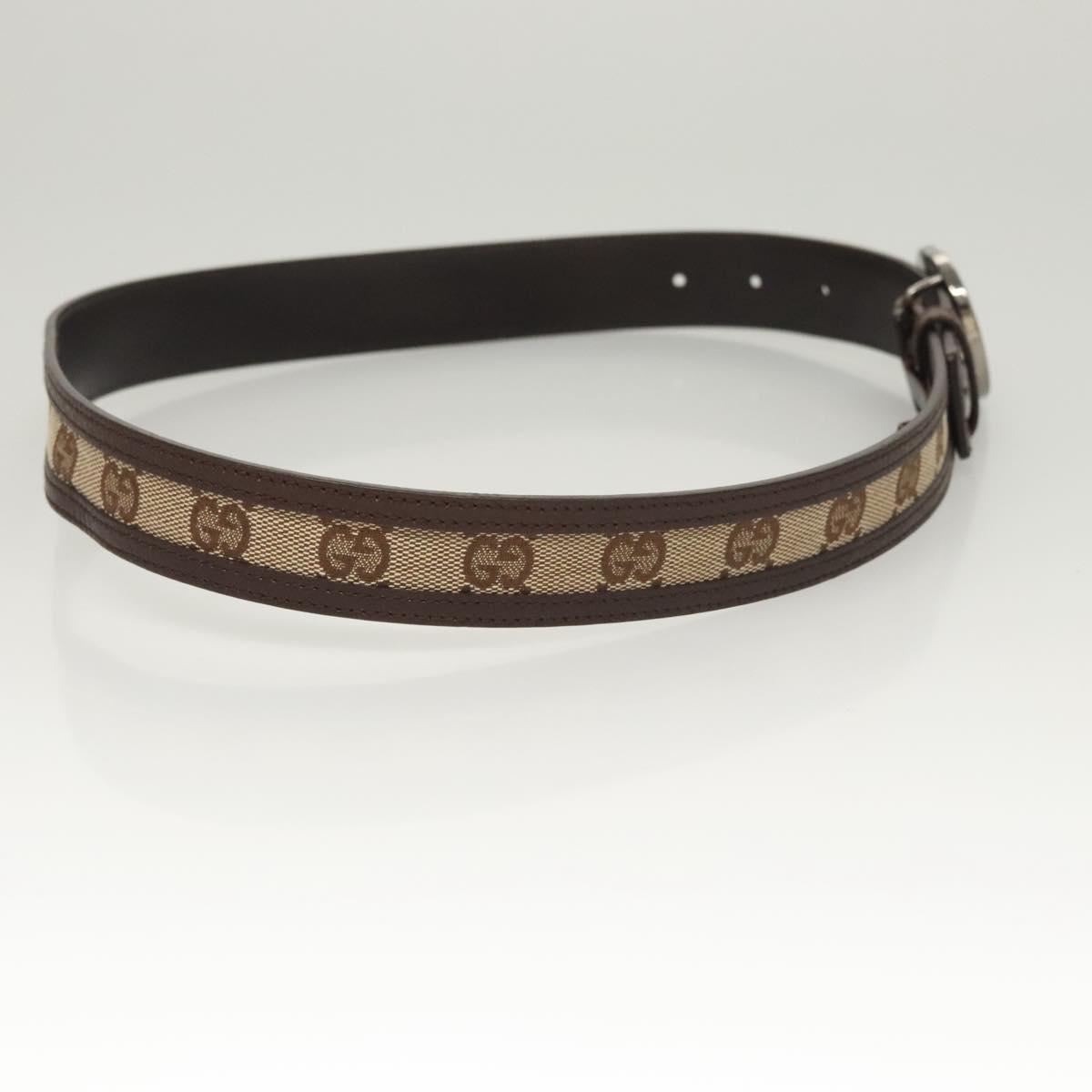 GUCCI GG Canvas Interlocking Belt 33.5