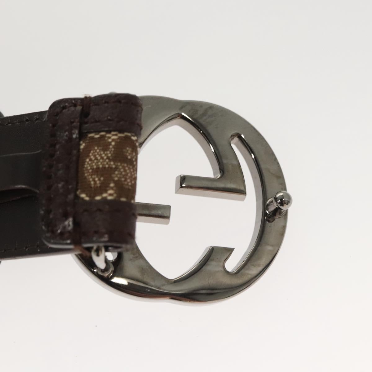n GUCCI GG Canvas Interlocking Belt 33.5
