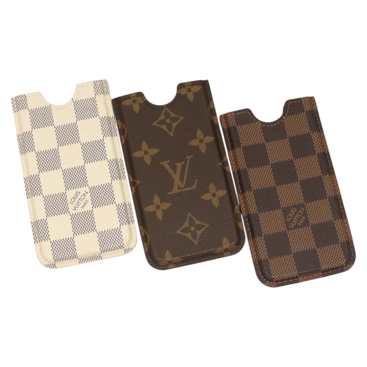LOUIS VUITTON Damier Ebene Monogram Damier Azur iPhone Case 3 Set