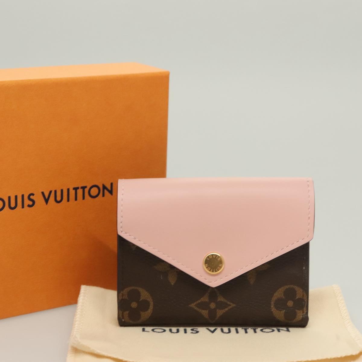 LOUIS VUITTON Monogram Portefeuille Zoe Wallet Pink M62933