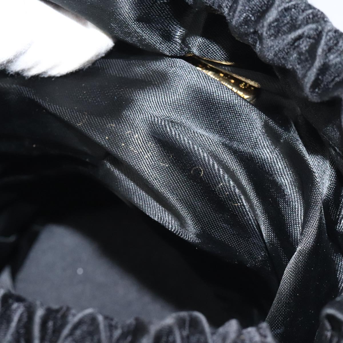 FENDI Shoulder Bag Satin Black Auth 127026 | eBay