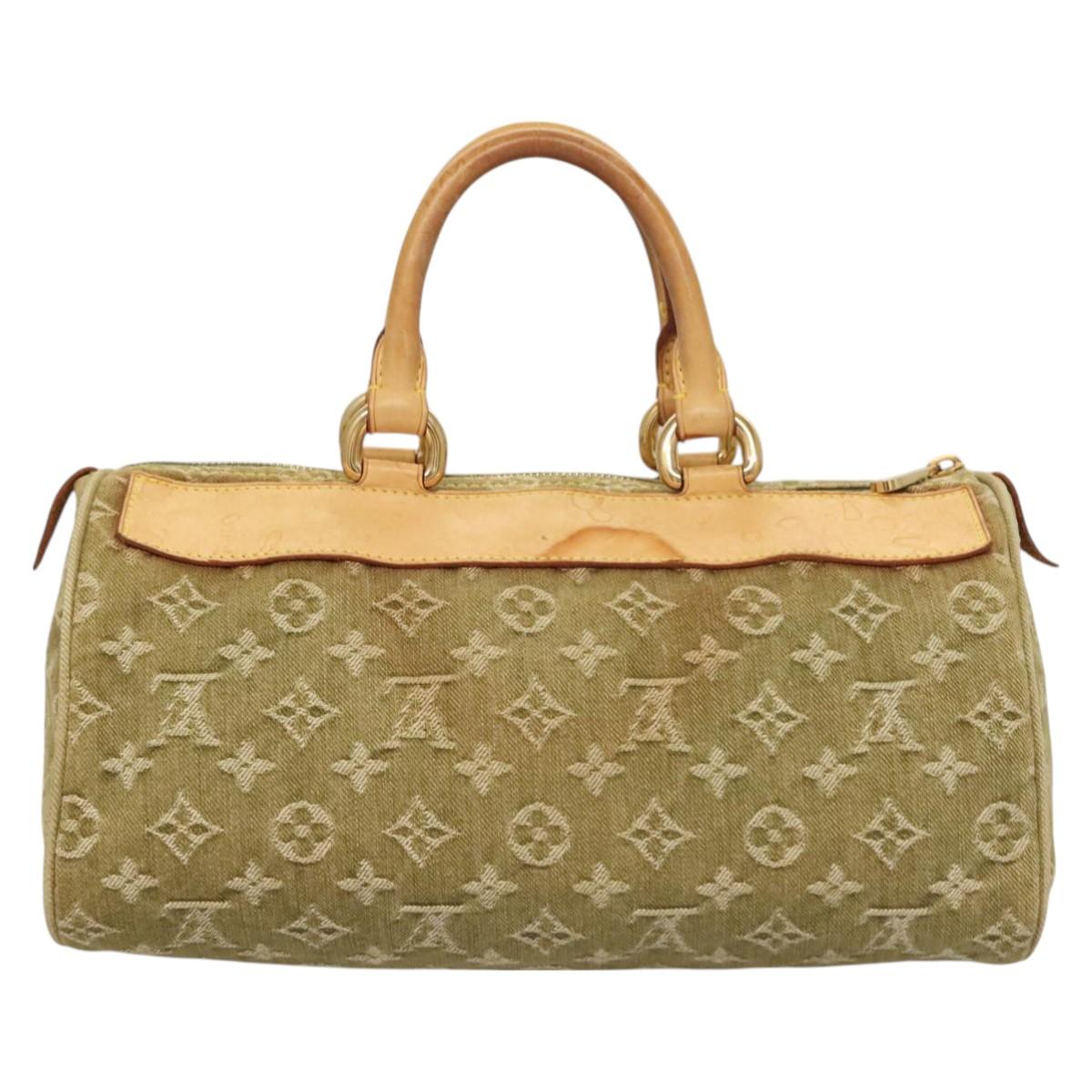 極美品　LOUIS VUITTONルイ ヴィトン ネオスピーディーM95215 LOUIS VUITTON Monogram Denim Neo Speedy Hand Bag Riken