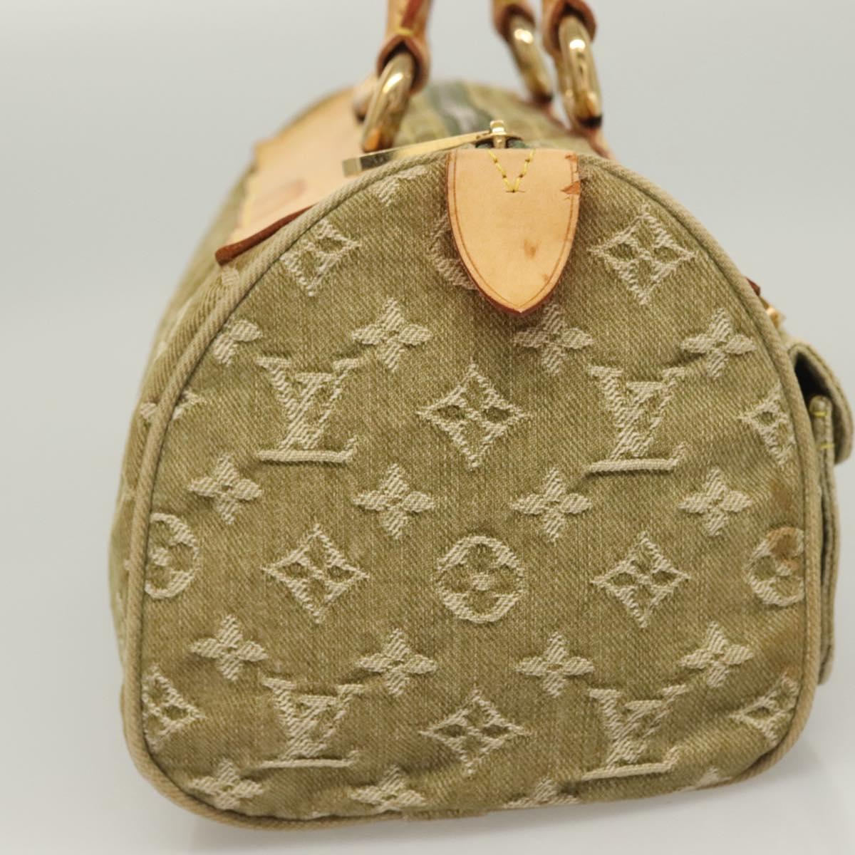 極美品　LOUIS VUITTONルイ ヴィトン ネオスピーディーM95215 LOUIS VUITTON Monogram Denim Neo Speedy Hand Bag Riken