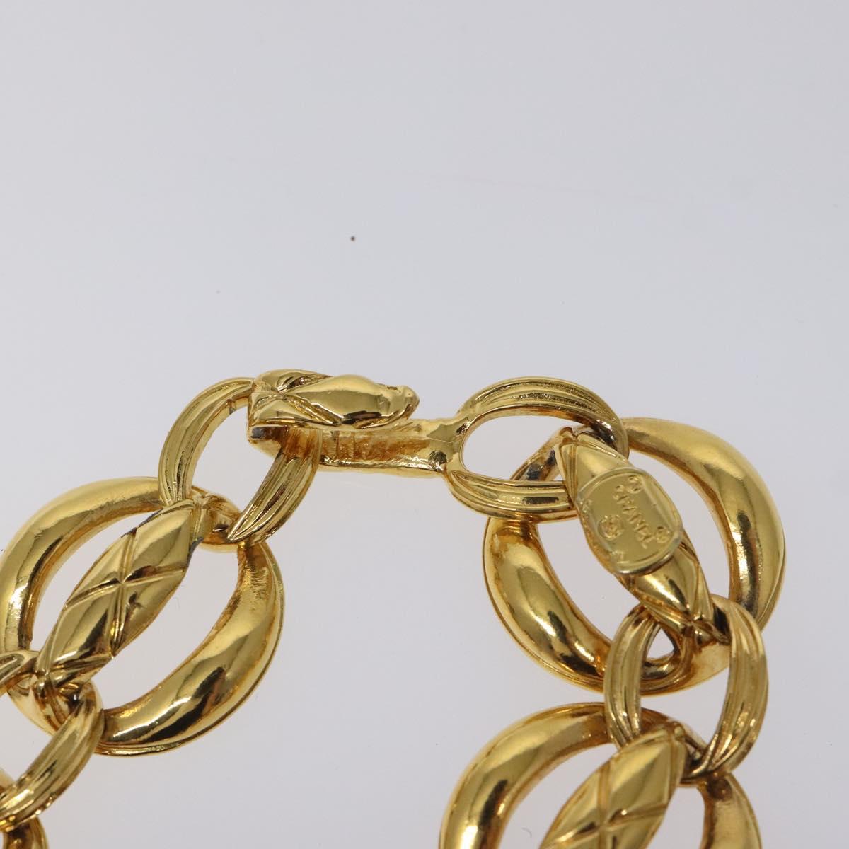CHANEL Chain Belt metal Gold CC Auth 127734V CHANEL Vintage 93P CC Logo Chain Belt Accessory Gold Metal  main image 3