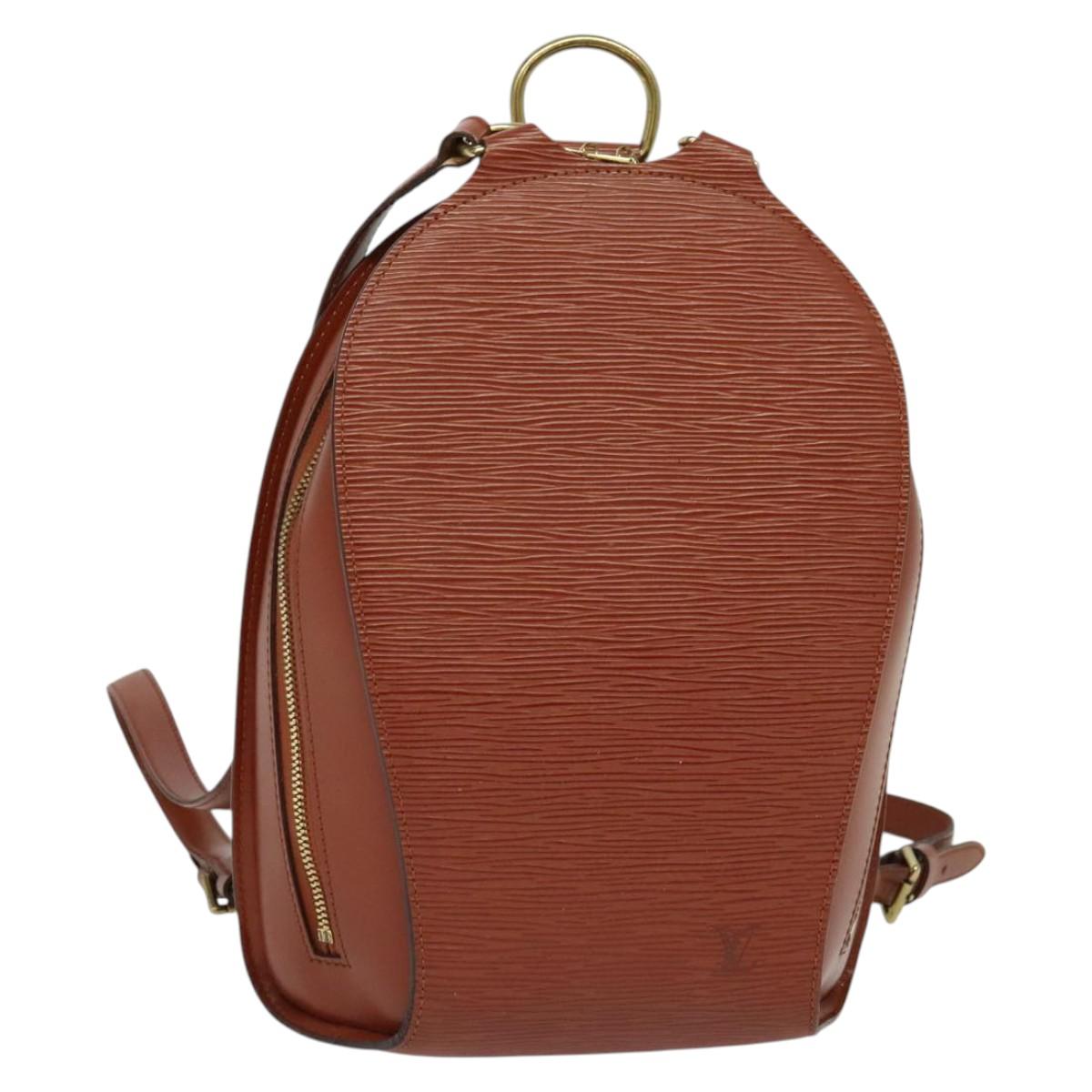 LOUIS VUITTON Epi Mabillon Backpack Brown M52233 LV Auth  display picture 3