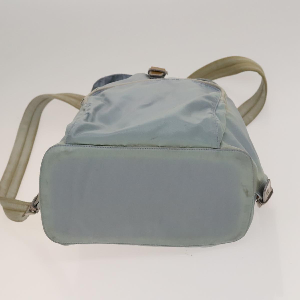 PRADA Backpack Nylon Light Blue Silver Auth 129415 PRADA Backpack Nylon Light Blue Silver Auth 129415 | eBay UK main image 3