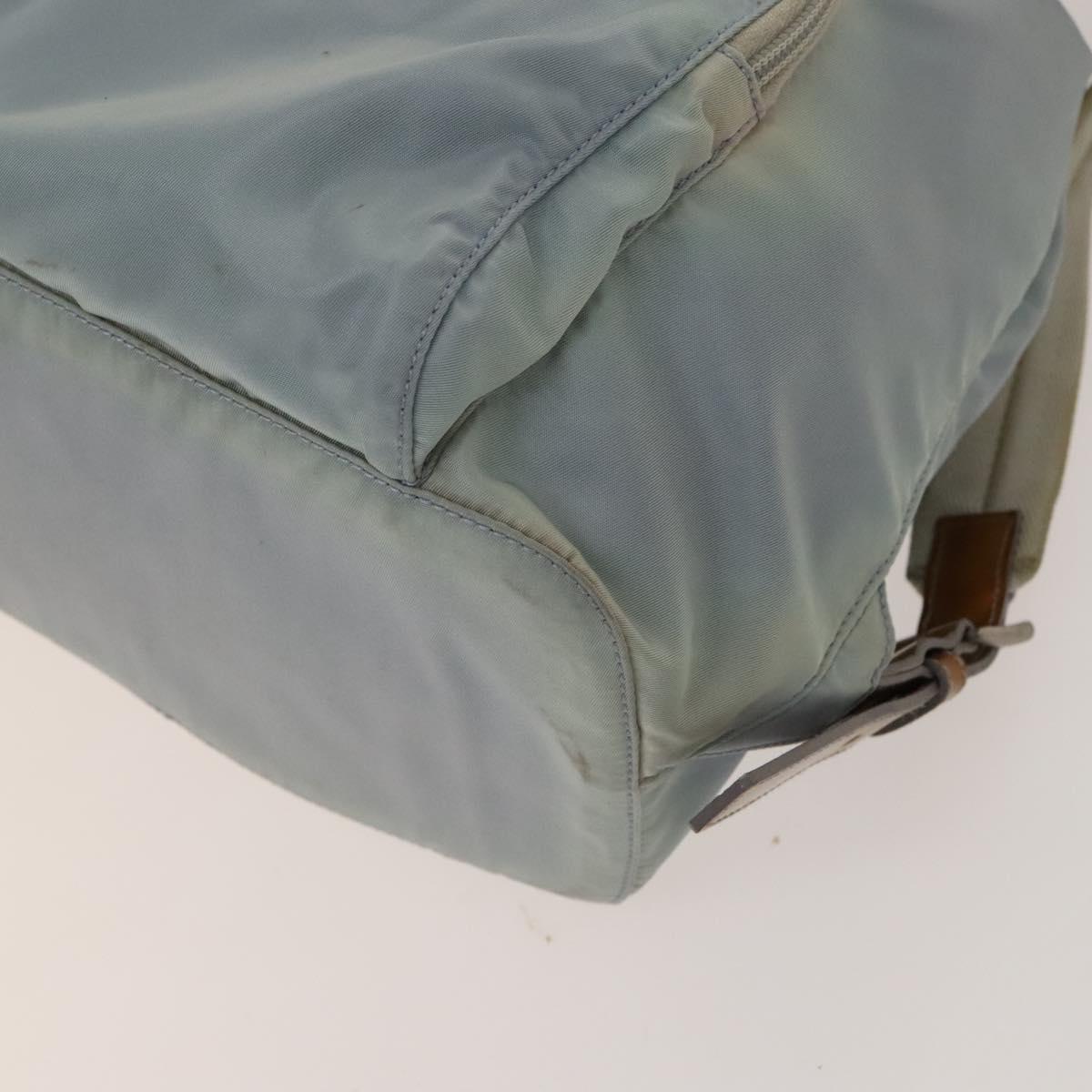 PRADA Backpack Nylon Light Blue Silver Auth 129415 | eBay UK