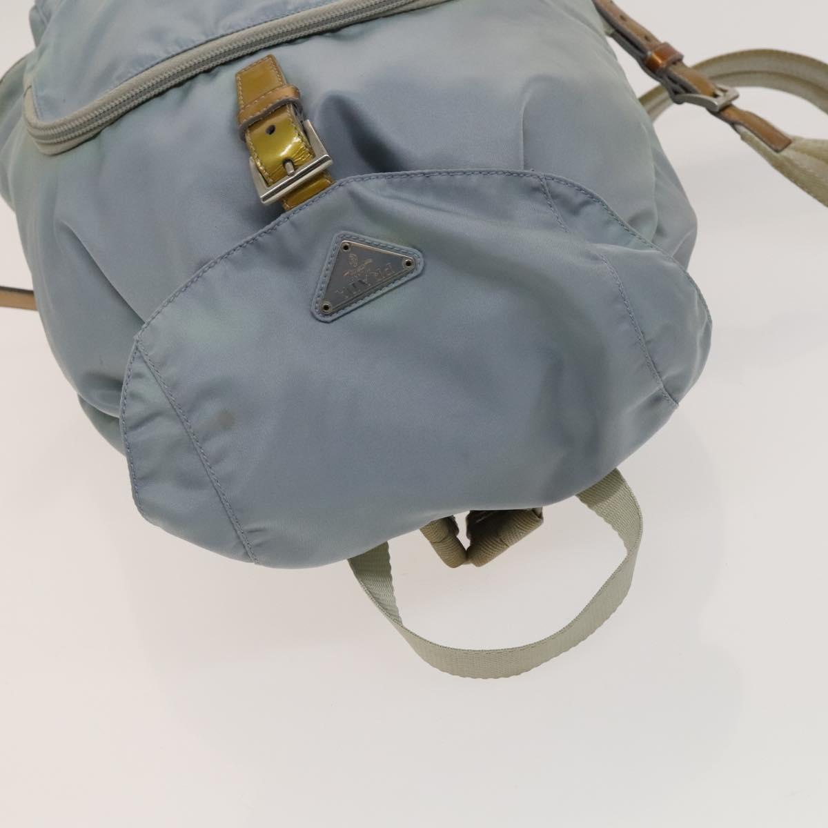 PRADA Backpack Nylon Light Blue Silver Auth 129415 PRADA Backpack Nylon Light Blue Silver Auth 129415 | eBay UK main image 4