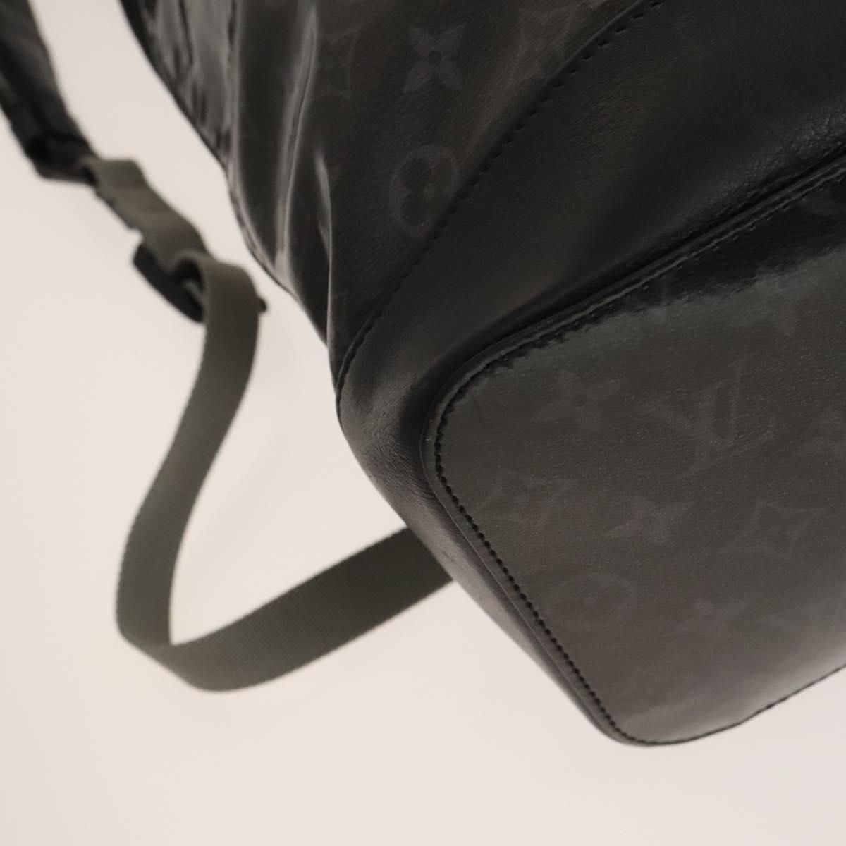 LOUIS VUITTON Monogram Eclipse Glaze Zipped Tote Backpack M43900 LV Auth 129972 LOUIS VUITTON Monogram Eclipse Glaze Zipped Tote Backpack  main image 3